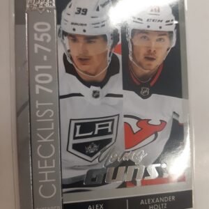 2021-22 Upper Deck Extended Series Young Guns Checklist Alex Turcotte / Alexander Holtz