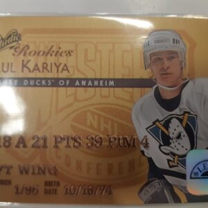 1995-96 Leaf Studio Rookies Paul Kariya
