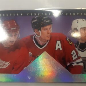 1994-95 Donruss Dominators Sergei Fedorov Jeremy Roenick Wayne Gretzky