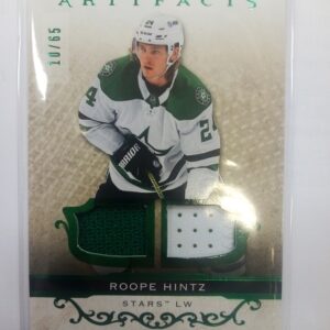2021-2022 Upper Deck Artifacts Roope Hintz /65 jersey