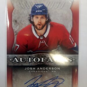 2021-2022 Upper Deck Artifacts Autofacts Josh Anderson