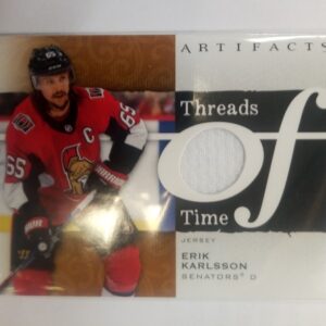 2021-2022 Upper Deck Artifacts Threads of Time Erik Karlsson