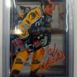 1995-1996 Sisu SM-Liiga Signature Jarkko Varvio