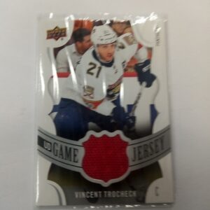 2014-15 UD series 1 Vincent Trocheck game worn jersey