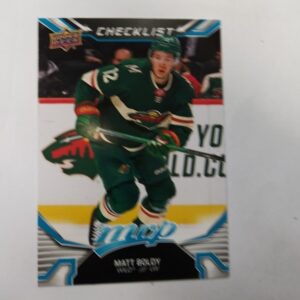 22-23 UD mvp hockey checklist Matt Boldy