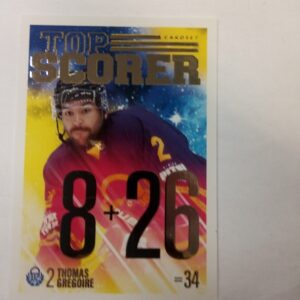 2022-23 sm-liiga top scorer Thomas Gregoire