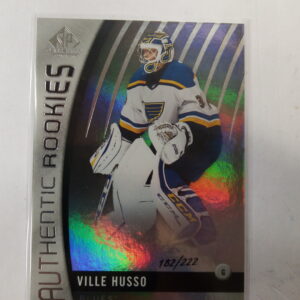 2017-18 sp game used authentic rookies Ville Husso