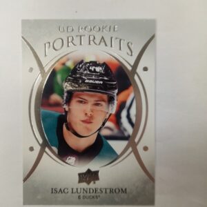 2018-19 UD rookie portraits Isac Lundestrom