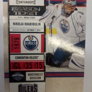 2010-2011 Panini Contenders Season Ticket Nikolai Khabibulin