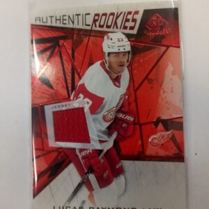 2021-22 sp game used authentic rookies red jersey Lucas Raymond