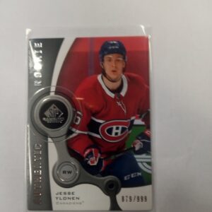 2021-22 sp game used aunthentic rookie Jesse Ylonen x/999