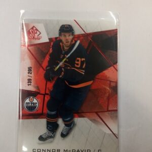 2021-22 sp game used red Connor McDavid