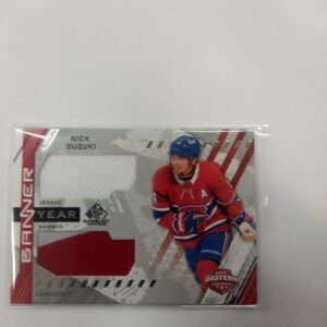 2021-22 sp game used year banner jersey Nick Suzuki