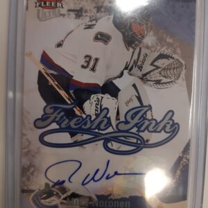 2007-09 Fleer Ultra Fresh Ink Mika Noronen nimmari