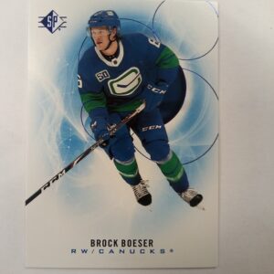 2020-21 UD sp hockey blue Brock Boeser