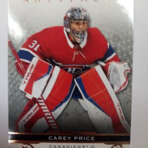 2021-2022 Upper Deck Artifacts Black Carey Price