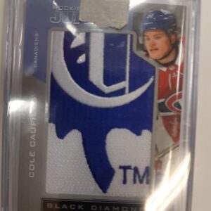 2021-22 Black Diamond Rookie Team Logo Jumbos Cole Caufield