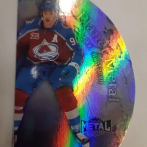 2021-22 SkyBox Metal Universe Planet Metal Mikko Rantanen diecut