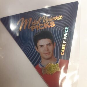 2021-22 SkyBox Metal Universe Picks Carey Price diecut gold x/25