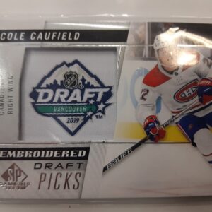 2021-22 SP Game Used Embroidered Draft Picks Cole Caufield