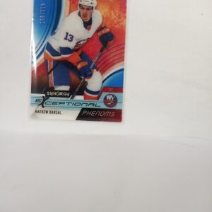 2021-22 UD Synergy Exceptional Mathew Barzal