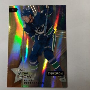 2021-22 UD synergy star of show Elias Pettersson