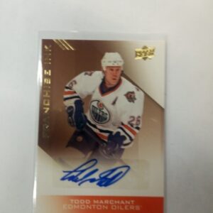 2013 Upper deck Todd Marchant signature Edmonton Oilers