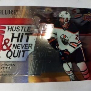 2021-2022 Upper Deck Allure Hustle, Hit & Never Quit Duncan Keith