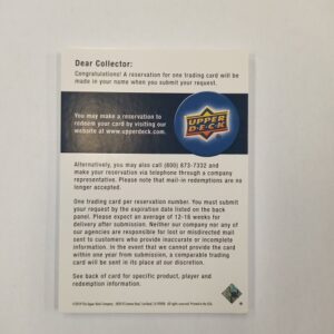 2021-22 Upper Deck Spx black patch Turcotte