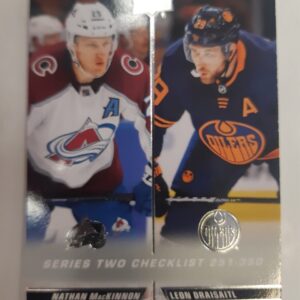 2022-23 Upper Deck Checklist Nathan MacKinnon / Leon Draisaitl