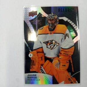 2021-22 Upper Deck Allure black Rainbow Rookie Juuse Saros