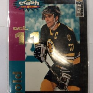 1995-96 UD Ray Bourque you crash the game Gold pct 11