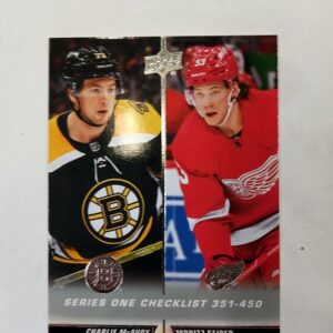 2022-23 UD series 2 Checklist 1 Charlie Mcavoy, Moritz Seider