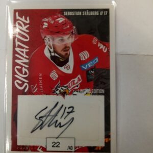 2022-23 sm-liiga signature Sebastian Stålberg