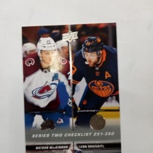 2022-23 Upper Deck Series 2 Checklist Nathan Mackinnon, Leon Draisaitl