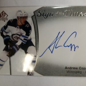 2021-2022 Upper Deck SP Authentic Sign of the Times Andrew Copp