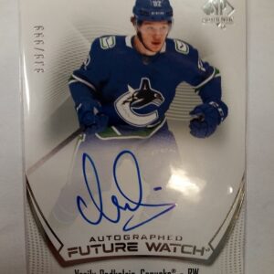 2021-2022 Upper Deck SP Authentic Autographed Future Watch Vasily Podkolzin /999