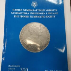 Suomen numismaattinen yhdistys 18-19.01.1992 300 huuhtokauppakirja