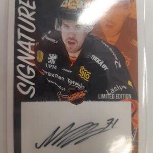 2022-23 Cardset Limited Edition Signature /40 Miska Siikonen