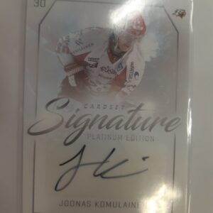 2018-19 Cardset Platinum Edition Signature Joonas Komulainen /125