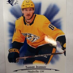 2021-2022 Upper Deck SP Rookie Authentics Tanner Jeannot