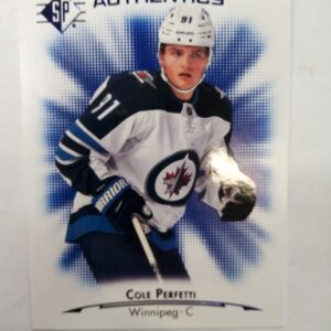 2021-2022 Upper Deck SP Rookie Authentics Cole Perfetti