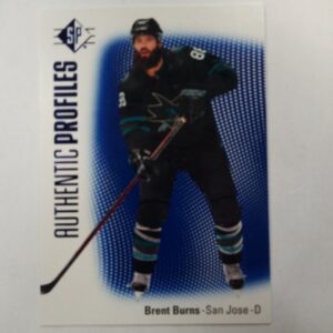2021-2022 Upper Deck SP authentic profiles Brent Burns