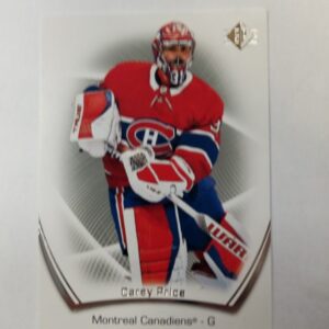2021-22 sp hockey Carey Price