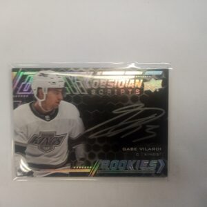 2021-22 UD spx Black obsidian scripts Gabe Vilardi