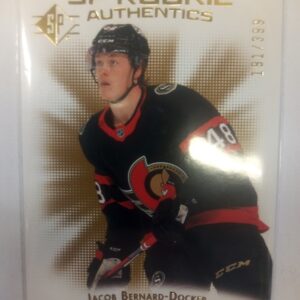 2021-2022 Upper Deck SP Rookie Authentics Jacob Bernard-Docker (Gold) /399