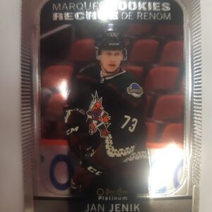 2021-22 O-Pee-Chee Platinum Marquee Rookies Jan Jenik
