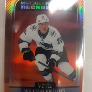 2021-22 O-Pee-Chee Platinum Marquee Rookies Sunset William Eklund