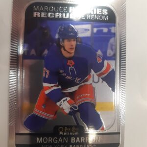 2021-22 O-Pee-Chee Platinum Marquee Rookies Morgan Barron