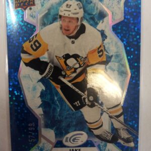 2021-2022 Upper Deck Ice Blue Sparkle Jake Guentzel /99